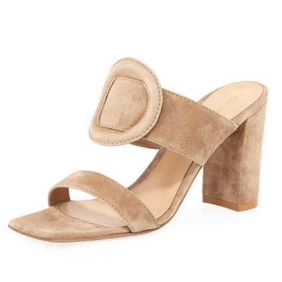 Gianvito Rossi 85mm Suede Slide Sandals - Picture 5 of 8